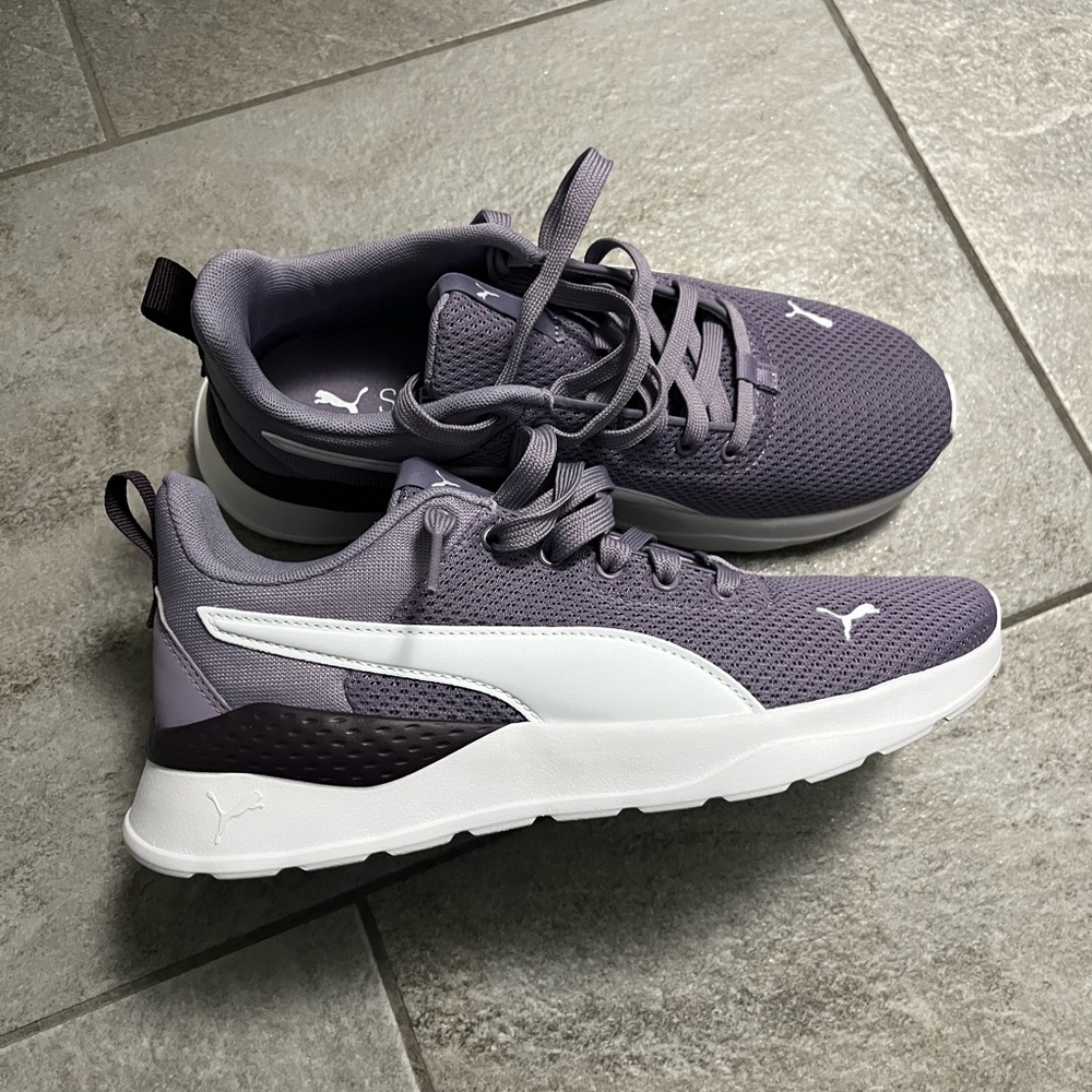 Puma purple and White Sneakers